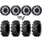 Tiron HS617 TT 37x9.5-20 Tires on MSA M51 Thunderlips Matte Black Wheels
