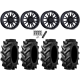 Tiron HS617 TT 46x12.4-24 Tires on MSA M51 Thunderlips Matte Black Wheels