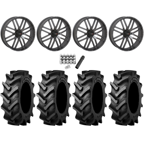 Tiron HS617 TT 42x9.5-24 Tires on ST-3 Gunmetal Grey Wheels