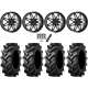 Tiron HS617 TT 37x9.5-20 Tires on ST-7 Gloss Black Milled Wheels