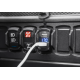 SuperATV 12 V UTV Voltmeter and Dual USB Charger