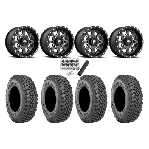 Toyo Open Country SxS M/T 33x9.5-R15 Tires on Fuel Maverick Matte Black Milled Wheels