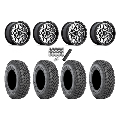 Toyo Open Country SxS M/T 32x9.5-R15 Tires on MSA M45 Portal Machined Wheels