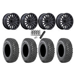 Toyo Open Country SxS M/T 32x9.5-R15 Tires on MSA M49 Creed Matte Black Wheels Toyo Open Country SxS M/T 32x9.5-R15 Tires on MSA M49 Creed Matte Black Wheels