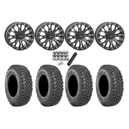 Toyo Open Country SxS M/T 32x9.5-R15 Tires on ST-3 Matte Black Wheels