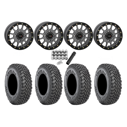Toyo Open Country SxS M/T 32x9.5-R15 Tires on SB-5 Gunmetal Beadlock Wheels