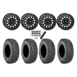 Toyo Open Country SxS M/T 32x9.5-R15 Tires on SB-6 Matte Black Beadlock Wheels Toyo Open Country SxS M/T 32x9.5-R15 Tires on SB-6 Matte Black Beadlock Wheels