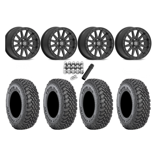 Toyo Open Country SxS M/T 32x9.5-R15 Tires on V05 Satin Black Beadlock Wheels