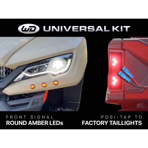 WD Electronics Universal Signal Pro 6-LED (Integrated Rear) Turn Signal Kit