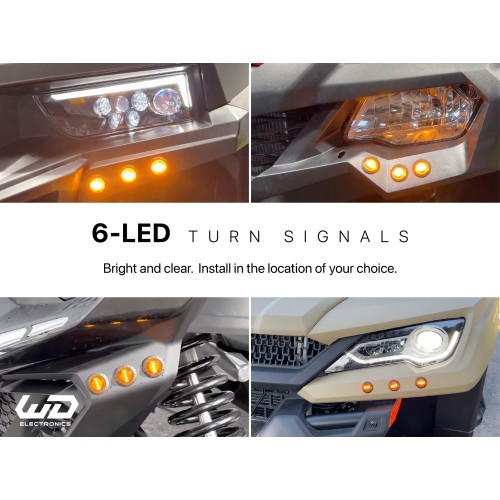 WD Electronics Universal Signal Pro 6-LED (Independent Rear) Turn Signal Kit WD Electronics Universal Signal Pro 6-LED (Independent Rear) Turn Signal Kit