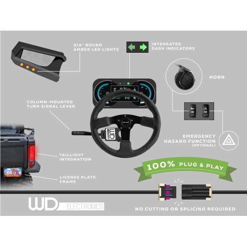 WD Electronics Polaris RZR XP 1000 (2014) Signal Pro 6-LED Turn Signal Kit