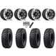 Tusk Terrabite 30x10-15 Radial Tires on Fuel Hardline Gloss Black Milled Beadlock Wheels