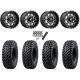 Tusk Terrabite 30x10-15 Radial Tires on Fuel Maverick Matte Black Milled Wheels