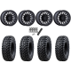 Tusk Terrabite 30x10-15 Radial Tires on Fuel Rincon Blackout Beadlock Wheels