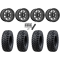 Tusk Terrabite 35x10.5-15 Radial Tires on Fuel Runner Gloss Black Milled Wheels