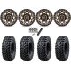 Tusk Terrabite 30x10-15 Radial Tires on Fuel Unit Matte Bronze Wheels