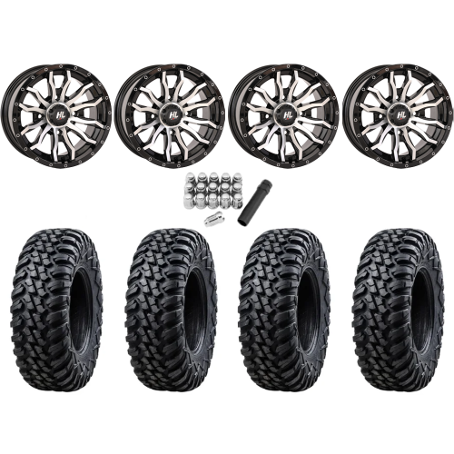 Tusk Terrabite 30x10-14 Radial Tires on HL21 Machined Wheels