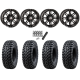 Tusk Terrabite 25x8-12 & 25x10-12 Radial Tires on High Lifter HL3 Gloss Black Wheels