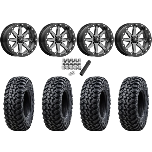 Tusk Terrabite 28x10-14 Radial Tires on MSA M21 Lok Beadlock Wheels