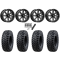 Tusk Terrabite 33x10-15 Radial Tires on MSA M41 Boxer Gloss Black Milled Wheels