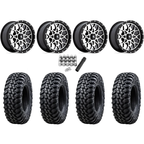 Tusk Terrabite 30x10-14 Radial Tires on MSA M45 Portal Machined Wheels