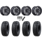 Tusk Terrabite 28x10-15 Radial Tires on MSA M49 Creed Matte Black & Machined Wheels