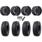 Tusk Terrabite 34x10-15 Radial Tires on MSA M49 Creed Matte Black Wheels
