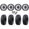 Tusk Terrabite 34x10-15 Radial Tires on MSA M50 Clubber Machined Wheels