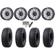 Tusk Terrabite 28x10-15 Radial Tires on MSA M50 Clubber Machined Wheels