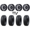 Tusk Terrabite 34x10-15 Radial Tires on MSA M50 Clubber Matte Black DDT Wheels