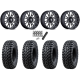 Tusk Terrabite 28x10-15 Radial Tires on MSA M51 Thunderlips Machined Wheels