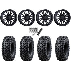 Tusk Terrabite 28x10-15 Radial Tires on MSA M51 Thunderlips Matte Black Wheels