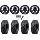 Tusk Terrabite 28x10-15 Radial Tires on MSA M51 Thunderlips Matte Black Wheels