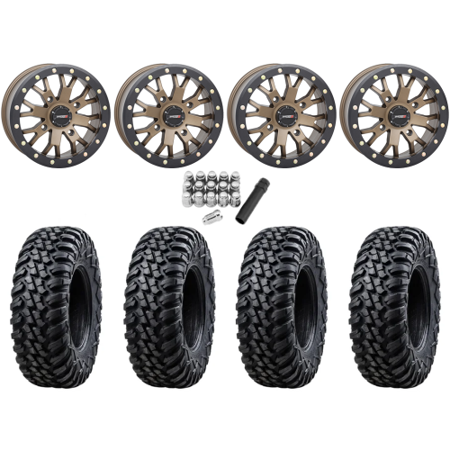 Tusk Terrabite 33x10-15 Radial Tires on ST-3 Bronze Wheels Tusk Terrabite 33x10-15 Radial Tires on ST-3 Bronze Wheels