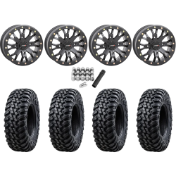 Tusk Terrabite 32x10-14 Radial Tires on ST-3 Matte Black Wheels