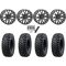 Tusk Terrabite 33x10-15 Radial Tires on SB-4 Matte Black Beadlock Wheels