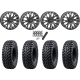 Tusk Terrabite 32x10-14 Radial Tires on ST-3 Matte Black Wheels