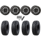 Tusk Terrabite 30x10-15 Radial Tires on SB-6 Matte Black Beadlock Wheels