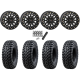 Tusk Terrabite 34x10-15 Radial Tires on SB-6 Matte Black Beadlock Wheels