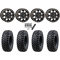 Tusk Terrabite 33x10-15 Radial Tires on SB-7 Matte Black Beadlock Wheels