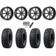 Tusk Terrabite 32x10-16 Radial Tires on Fuel Maverick Matte Black Milled Wheels