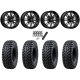 Tusk Terrabite 32x10-16 Radial Tires on MSA M40 Rogue Titanium Tint Wheels