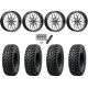 Tusk Terrabite 32x10-16 Radial Tires on MSA M45 Portal Machined Wheels