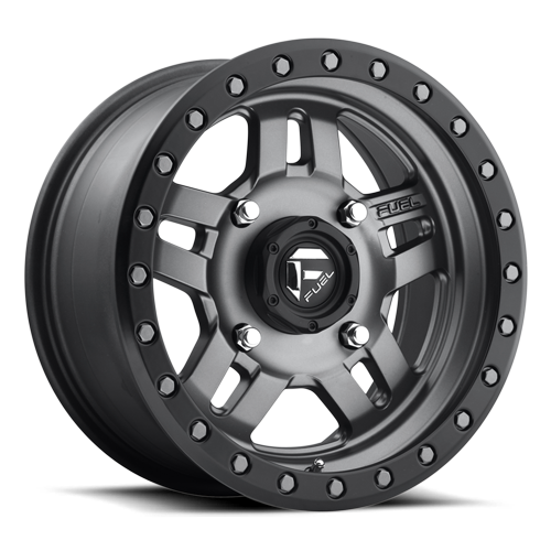 Fuel Off-Road Anza D558 Matte Anthracite w/ Black Ring 14x7 Wheel/Rim Fuel Off-Road Anza D558 Matte Anthracite w/ Black Ring 14x7 Wheel/Rim