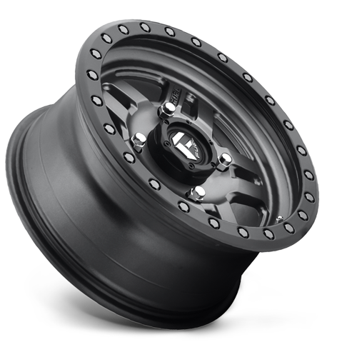 Fuel Off-Road Anza D558 Matte Anthracite w/ Black Ring 14x7 Wheel/Rim Fuel Off-Road Anza D558 Matte Anthracite w/ Black Ring 14x7 Wheel/Rim
