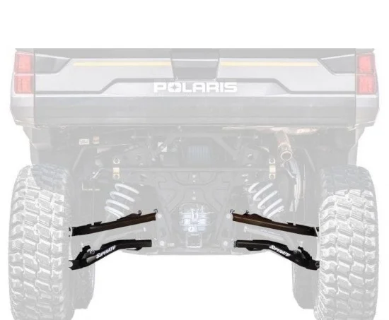 SuperATV high-clearance rear offset A-arms for Polaris Ranger 1000
