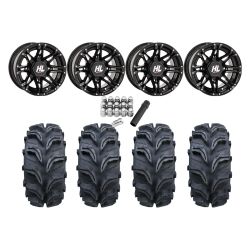 Interco Vampire 2 25x8-12 & 25x10-12 Tires on HL3 Gloss Black Wheels