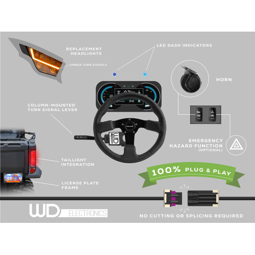 WD Electronics Kawasaki KRX Replacement Headlights Turn Signal Kit WD Electronics Kawasaki KRX Replacement Headlights Turn Signal Kit
