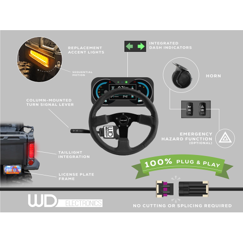 WD Electronics Polaris Ranger XP 1000 (2025+) Auxiliary Lights Turn Signal Kit