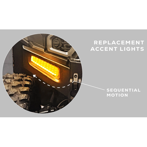 WD Electronics Polaris Ranger XP 1000 (2025+) Combo : Auxiliary Lights + Sequential Turn Signal Kit
